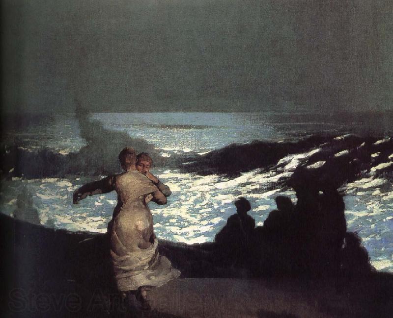 Winslow Homer A summer night Spain oil painting art